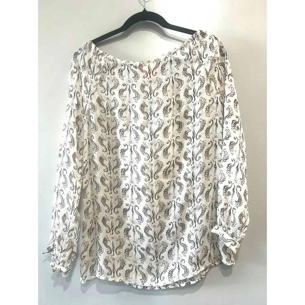 Tory Burch Sophie Coquette Off-the-Shoulder Peasant Blouse Silk boho top Sz-0